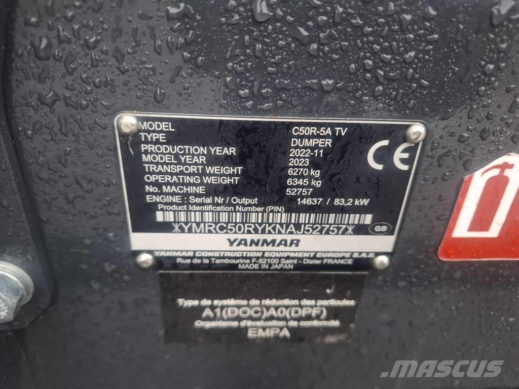 Yanmar C 50 R-5A Kāpurķēžu pašizkrāvējs