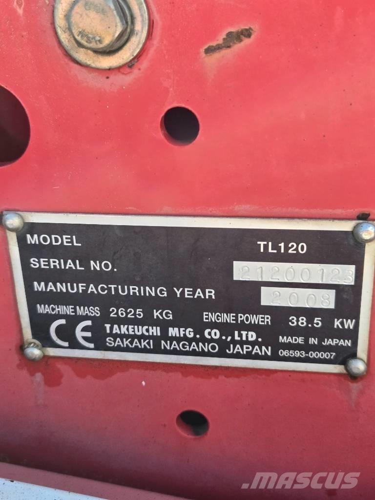 Takeuchi TL120 Lietoti riteņu kompaktiekrāvēji