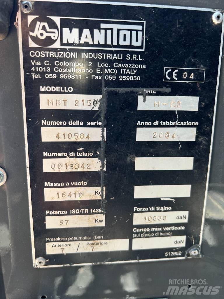 Manitou MRT 2150 Teleskopiskie manipulatori
