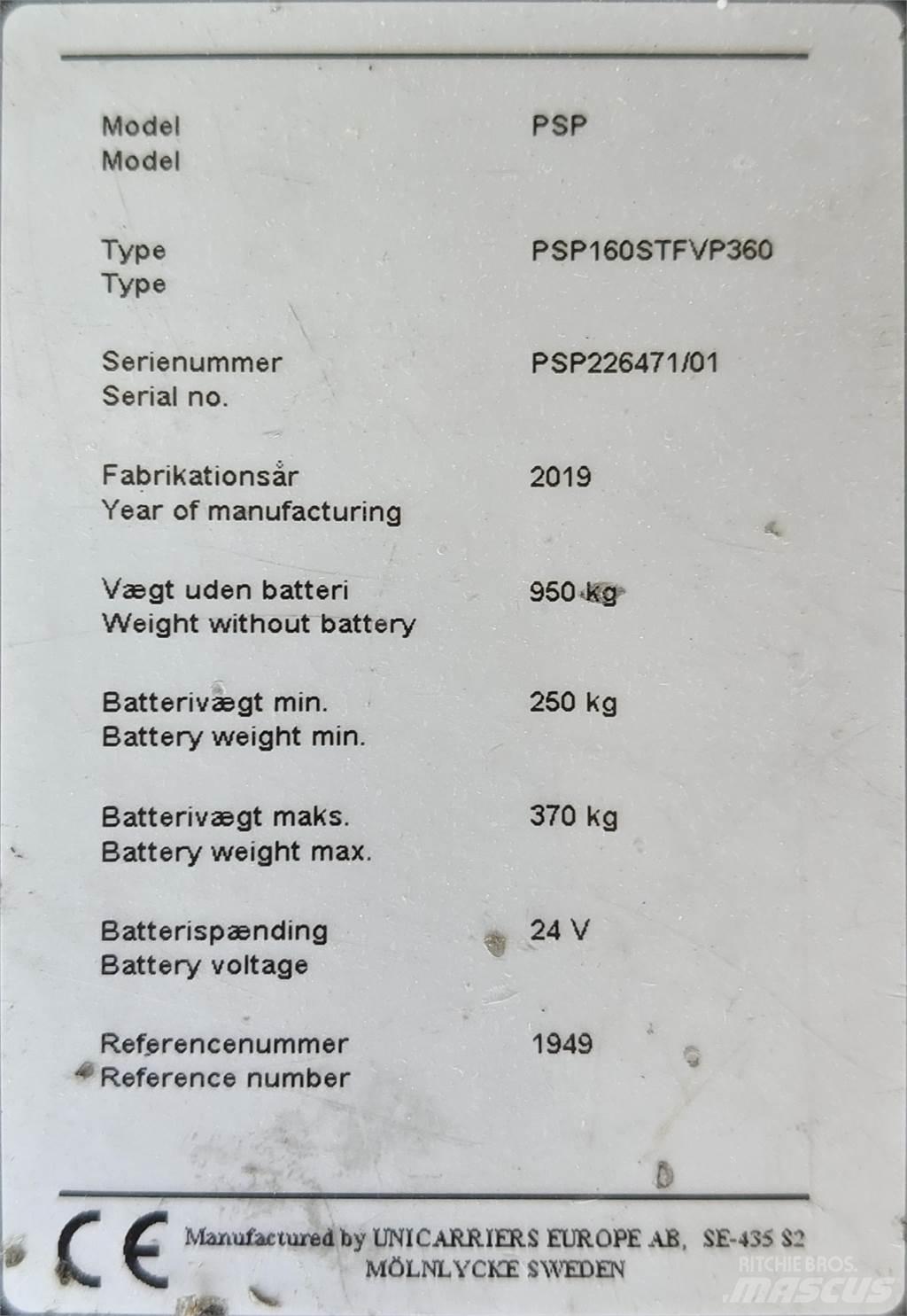 Atlet PSP160 Hidrauliskās stalažas ar platformu