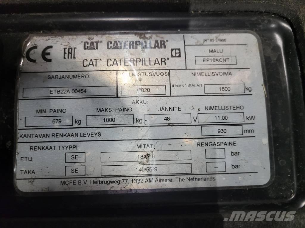 CAT EP16ACNT Elektriskie iekrāvēji