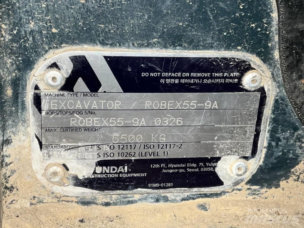 Hyundai Robex 55-9 A Kabīnes un interjers