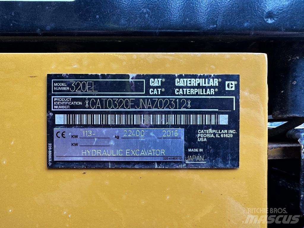 CAT 320 EL Kāpurķēžu ekskavatori