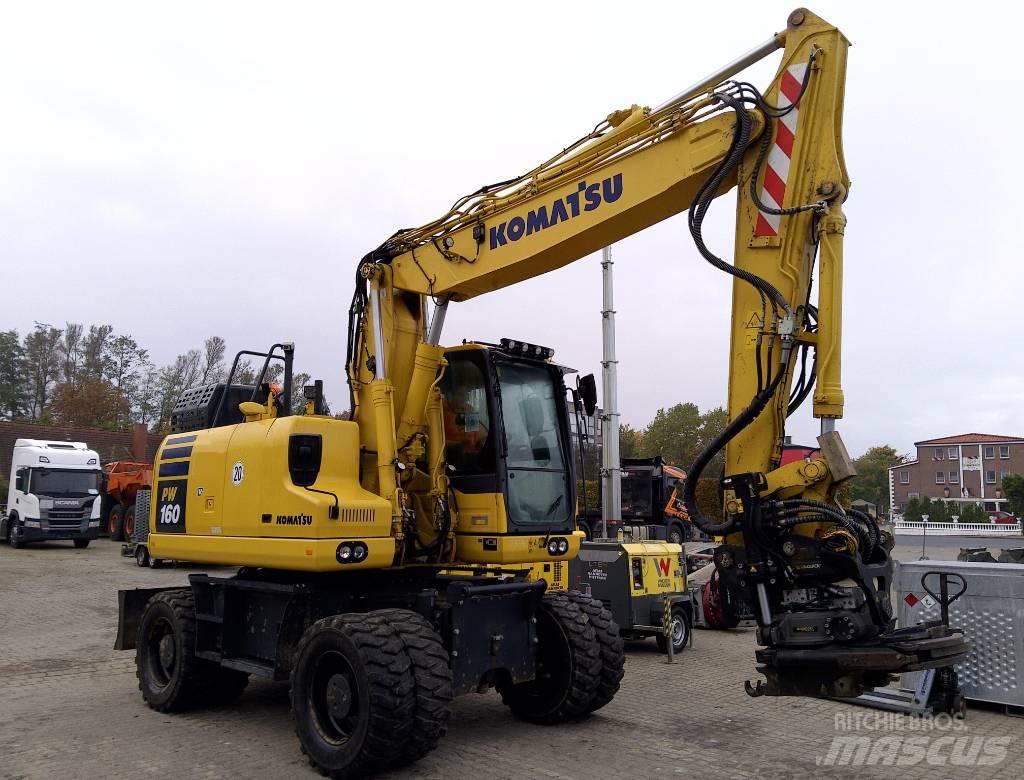Komatsu PW160-11 Ekskavatori uz riteņiem