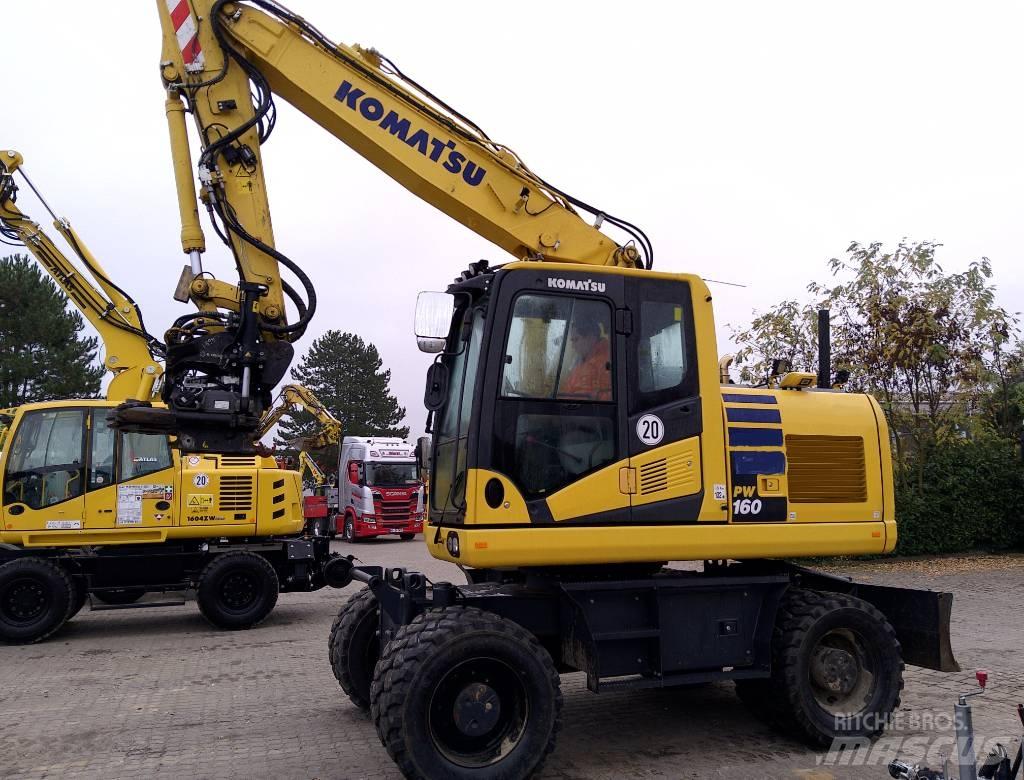 Komatsu PW160-11 Ekskavatori uz riteņiem