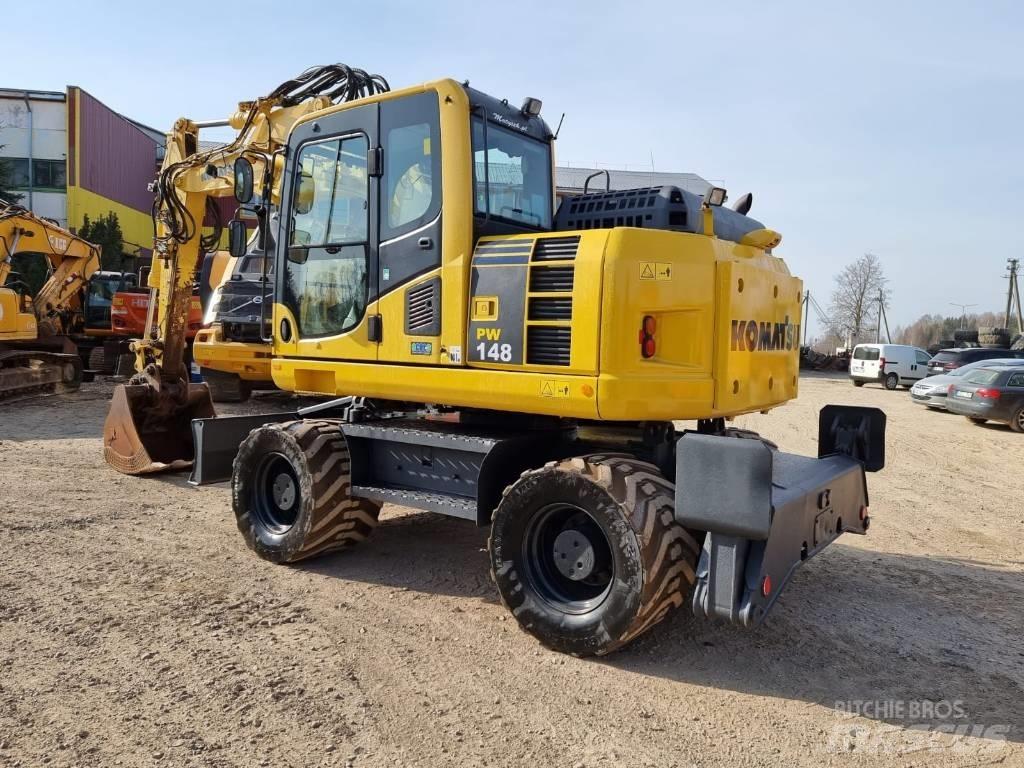 Komatsu PW 148-8 Ekskavatori uz riteņiem