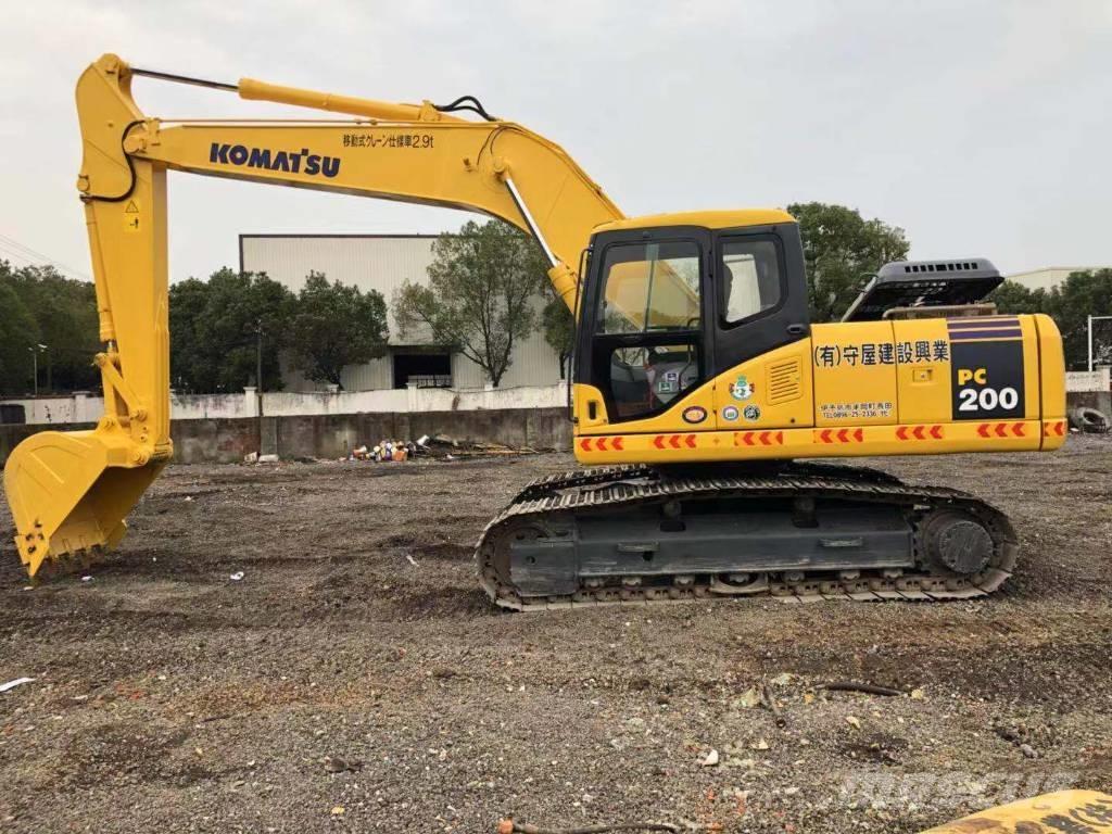 Komatsu pc200-7 Kāpurķēžu ekskavatori