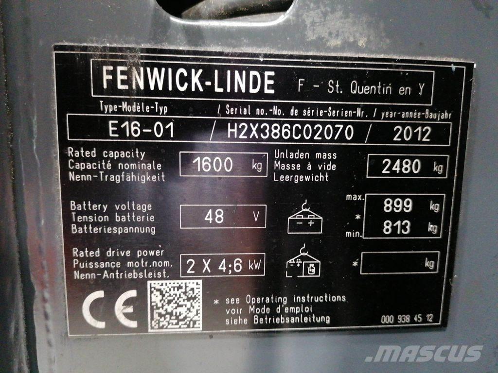 Linde E16-01 Elektriskie iekrāvēji