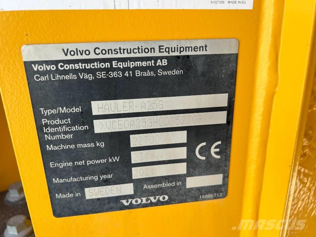 Volvo A25G Artikulētie pašizgāzēji