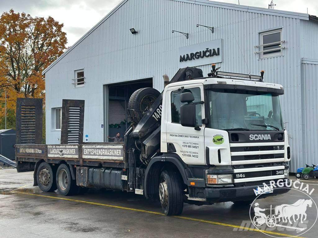 Scania 114G 340 Smagās mašīnas ar celtni