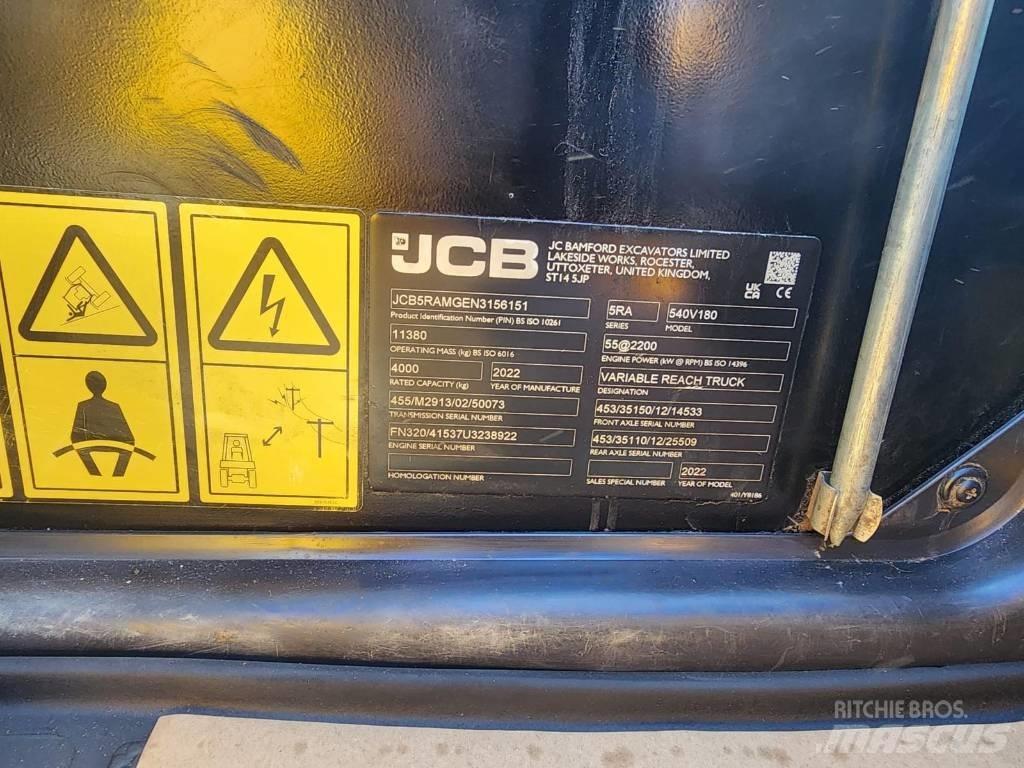 JCB 540-180 Teleskopiskie manipulatori