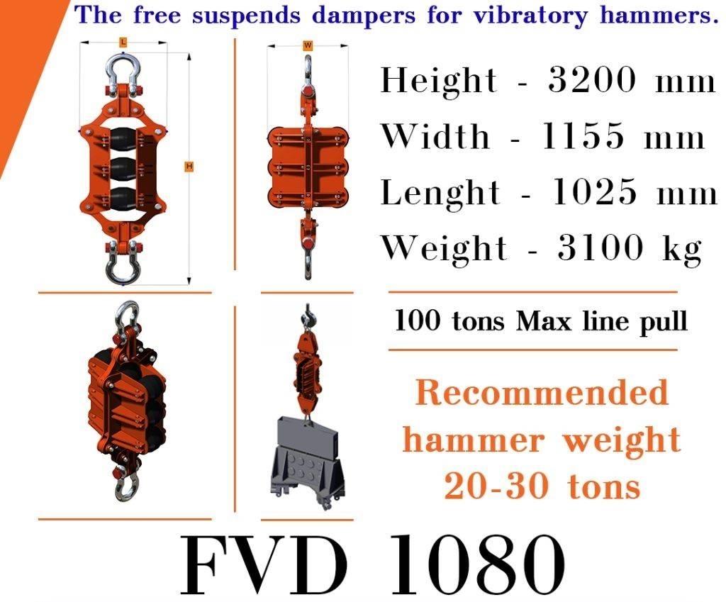  Finaros FVD 1080 Hidrauliskie pāļu āmuri