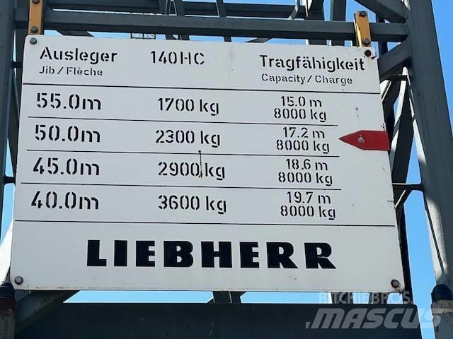 Liebherr 140 HC Torņa krāni