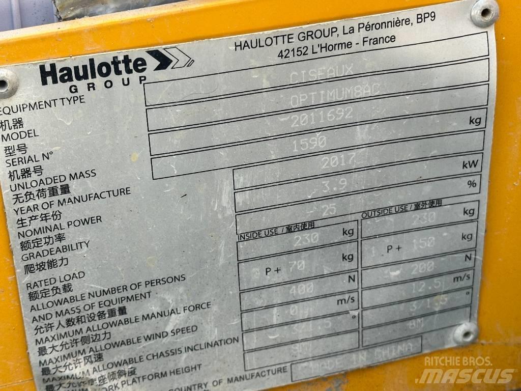 Haulotte OPTIMUM 8 Šķerveida pacēlāji