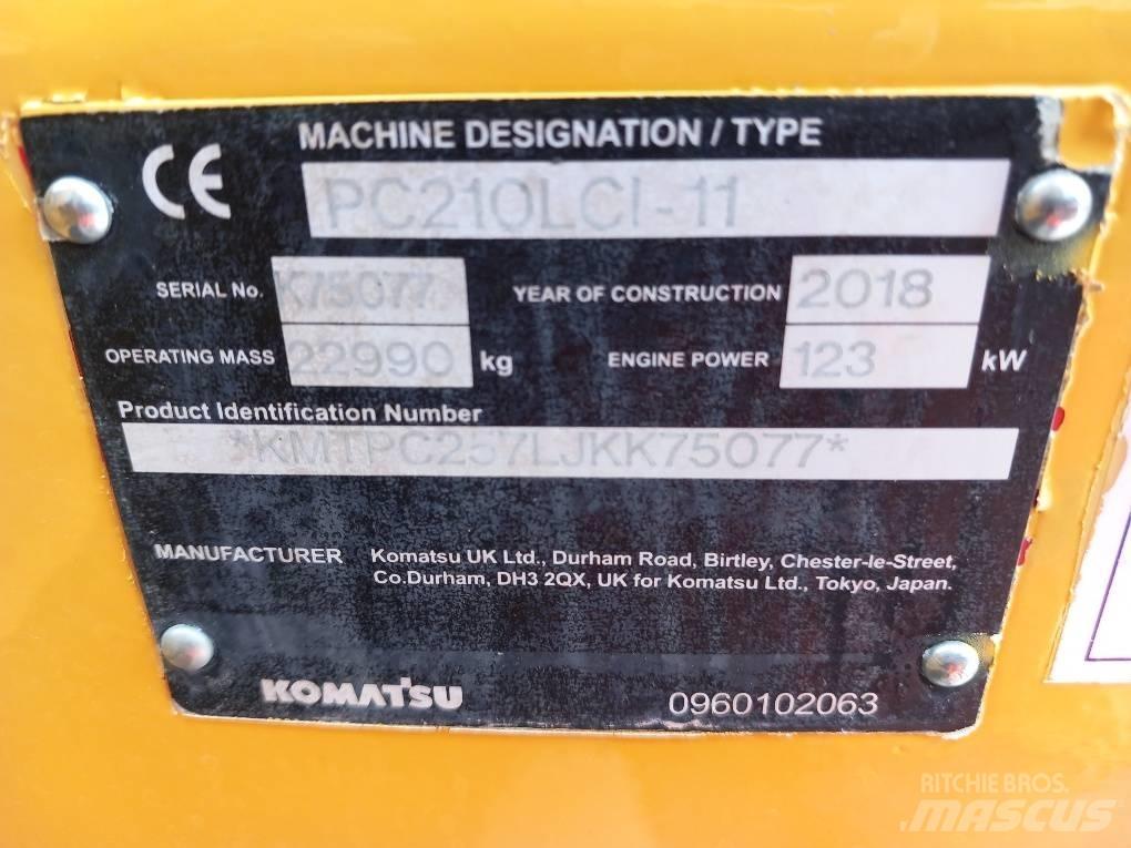 Komatsu PC210LCI-11 Kāpurķēžu ekskavatori