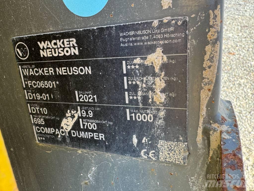 Wacker Neuson DT10 Kāpurķēžu pašizkrāvējs