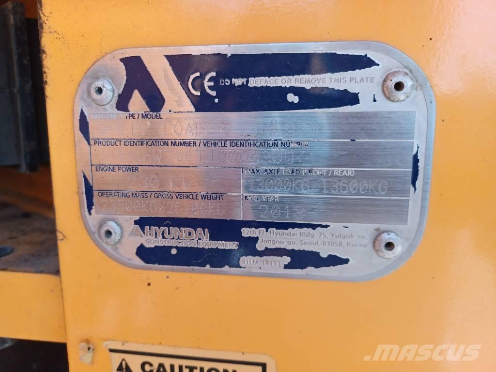 Hyundai HL 970 Iekrāvēji uz riteņiem