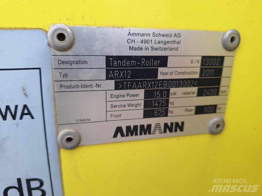 Ammann ARX 12 Divvalču grunts veltņi