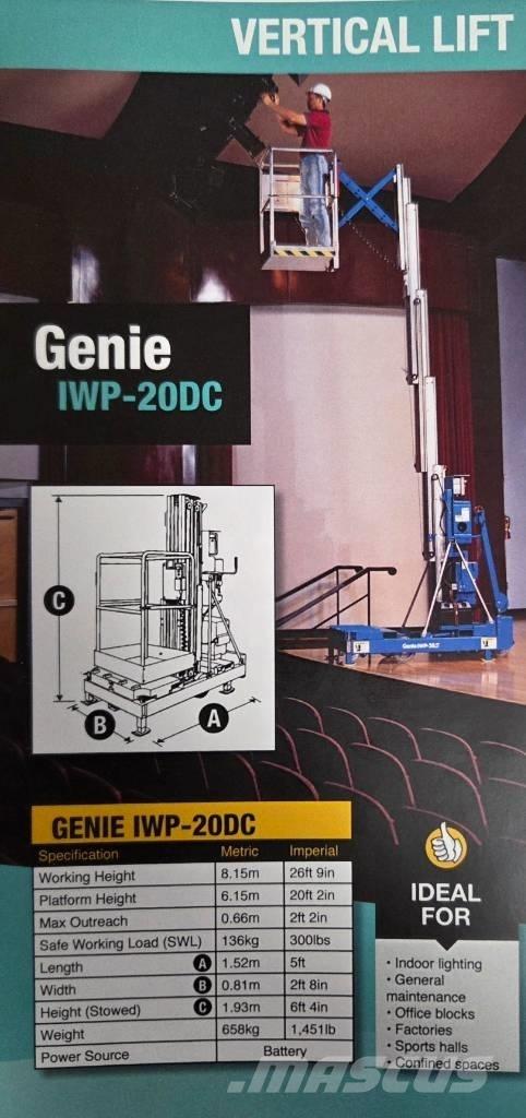 Genie IWP 20 S Vertikālie pacēlāji