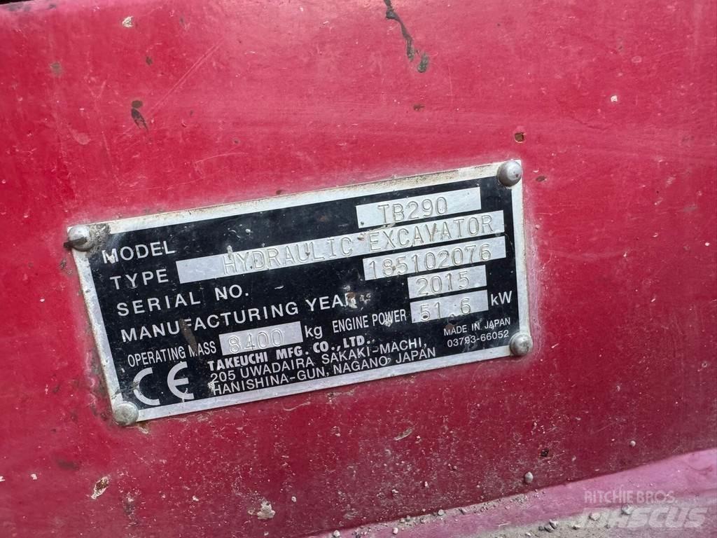 Takeuchi TB 290 Kāpurķēžu ekskavatori