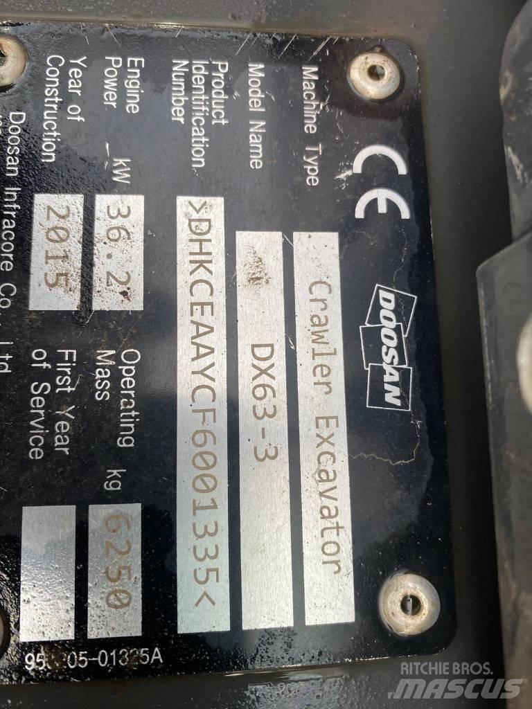Doosan DX 63-3 Mini ekskavatori < 7 t
