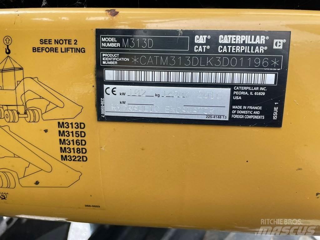 CAT M313D - CE Ekskavatori uz riteņiem