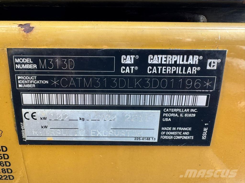 CAT M313D - CE Ekskavatori uz riteņiem