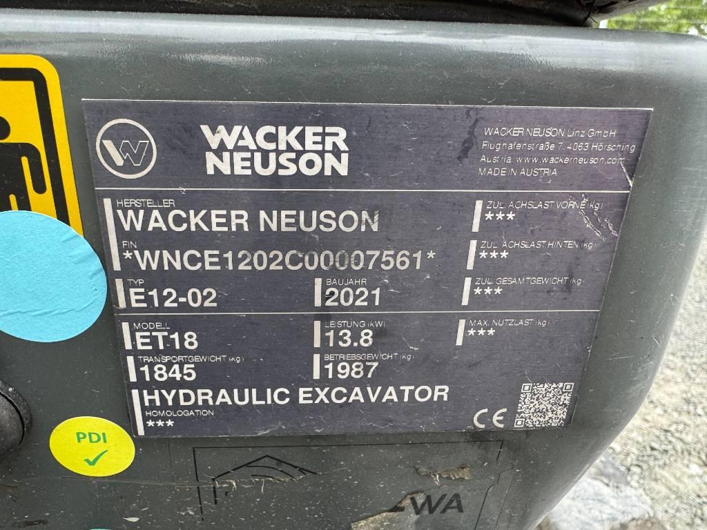 Wacker Neuson ET18 Kāpurķēžu ekskavatori
