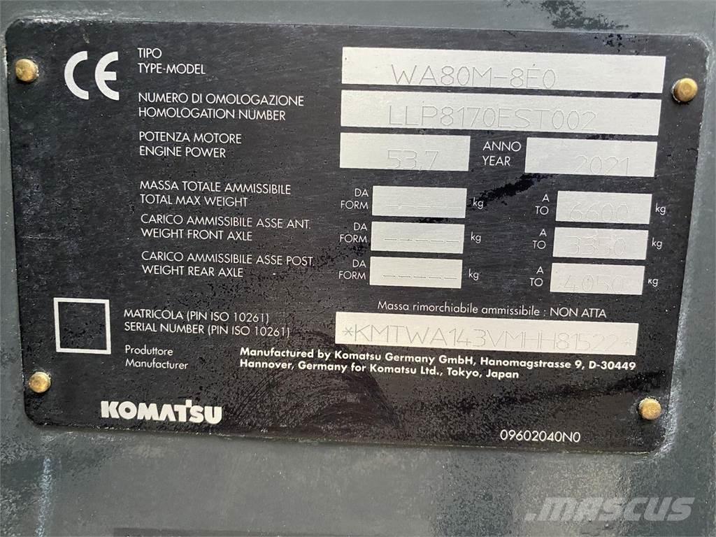 Komatsu WA80M-8EO Multifunkcionālie iekrāvēji