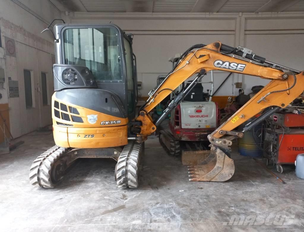 CASE CX 35 B ZTS Mini ekskavatori < 7 t
