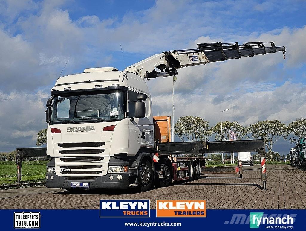 Scania R490 Platformas/izkraušana no sāniem