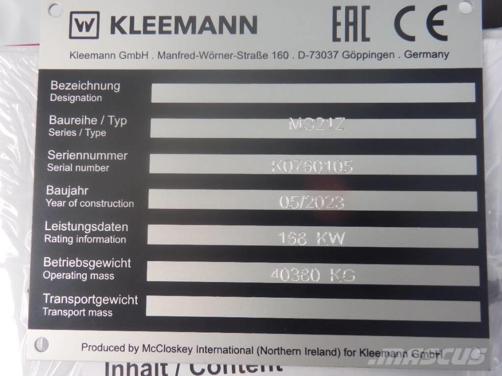 Kleemann MS 21 Z Sieti