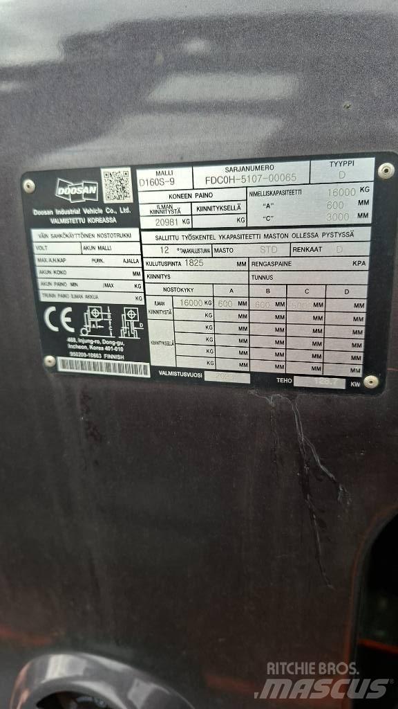 Doosan D160S-9 Tehnika ar dīzeļa dzinēju