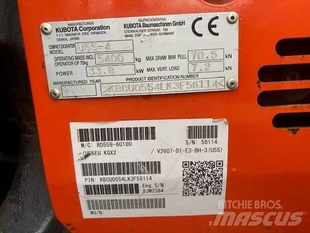Kubota U 55-4 Mini ekskavatori < 7 t