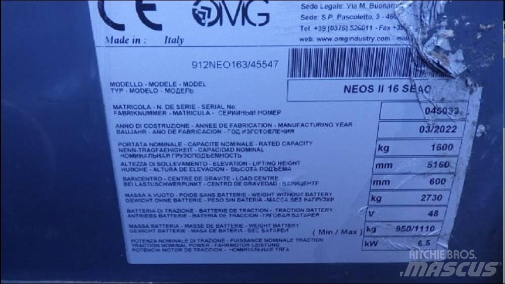 OMG NEOS II 16 SAEC Elektriskie iekrāvēji