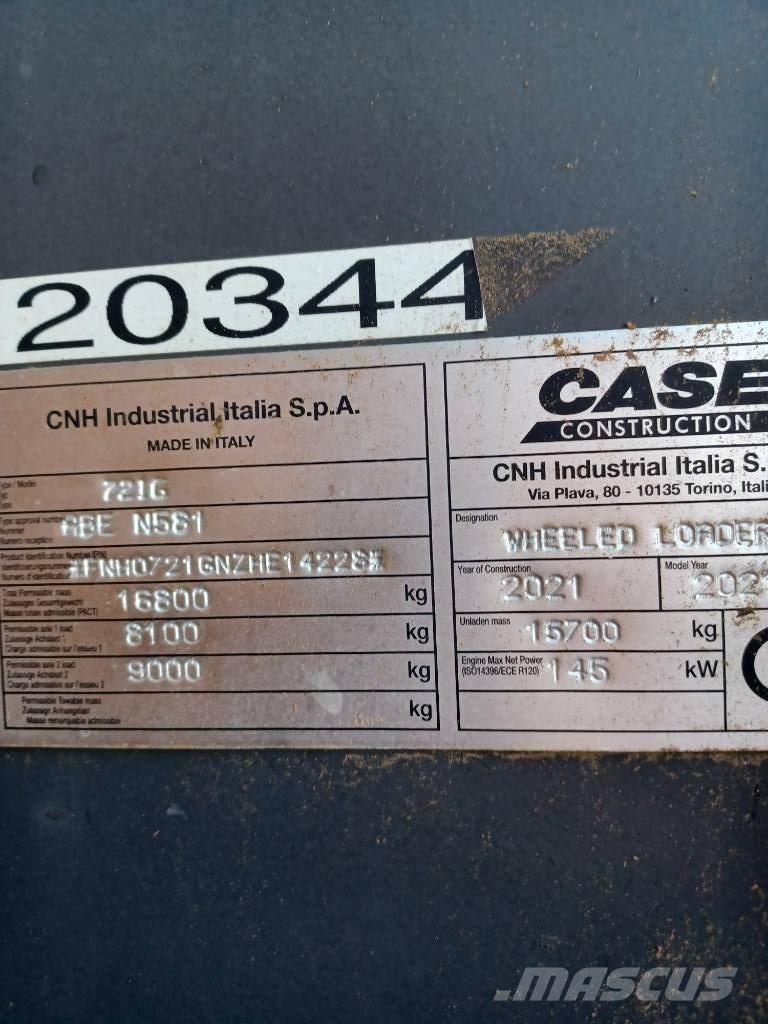CASE 721 G Evolution Iekrāvēji uz riteņiem