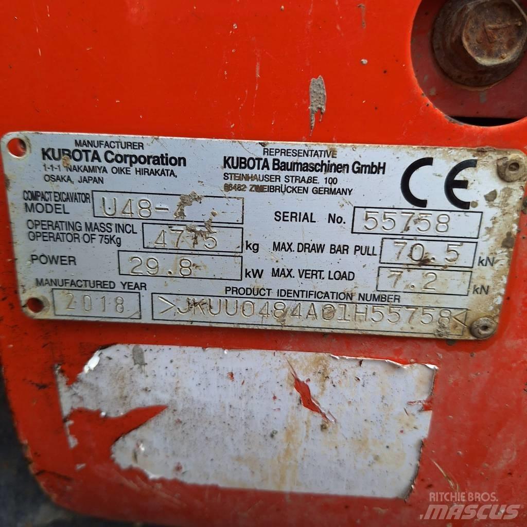 Kubota U 48-4 Mini ekskavatori < 7 t