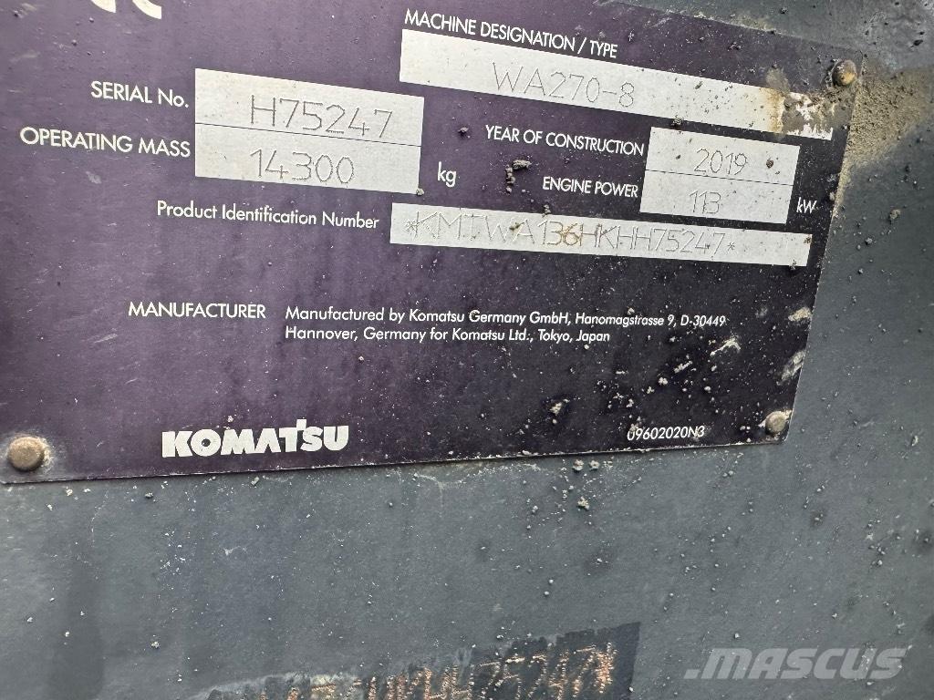 Komatsu WA 270-8 Iekrāvēji uz riteņiem