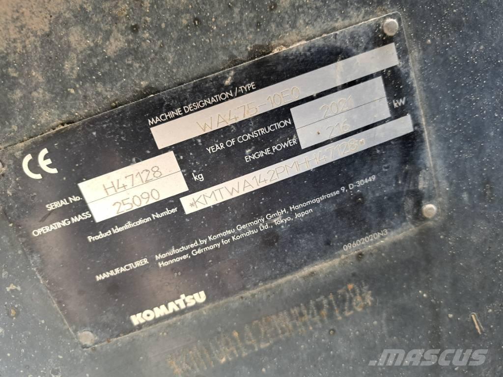 Komatsu WA475-10E0 Iekrāvēji uz riteņiem