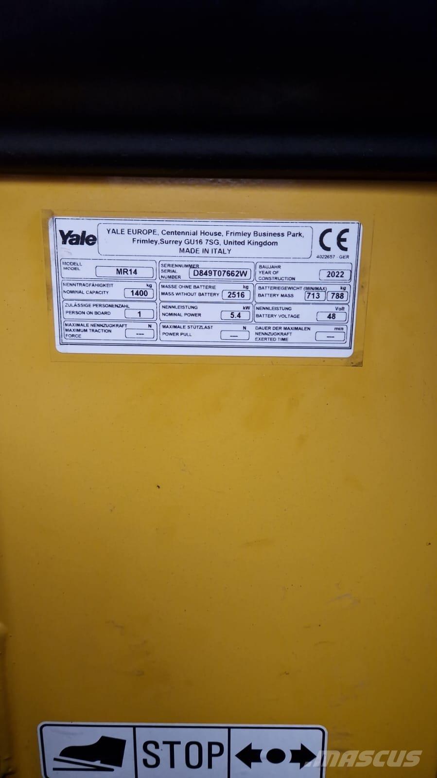 Yale MR14 Lielaugstuma pārvadātājs