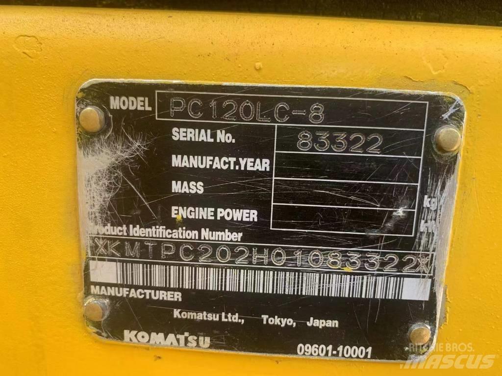 Komatsu PC 120-8 Vidēja lieluma ekskavatori 7 t - 12 t