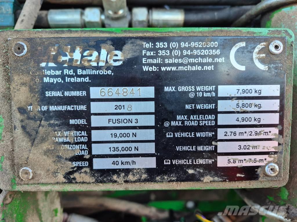 McHale Fusion 3 Rituļu preses