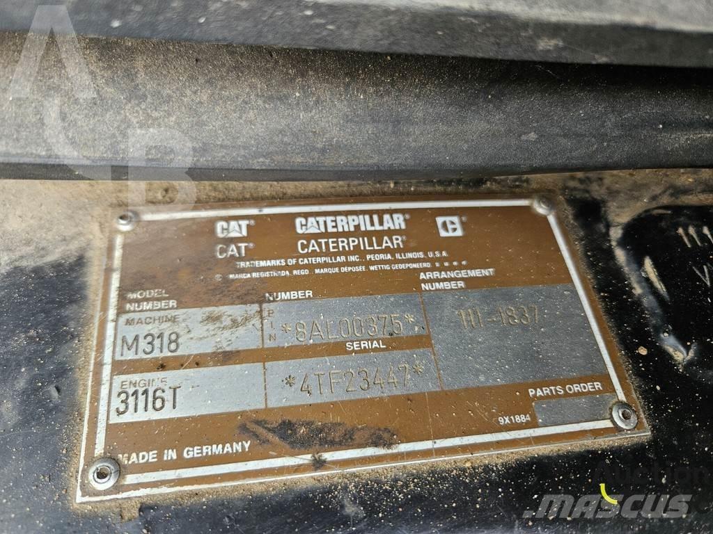 CAT M 318 C Ekskavatori uz riteņiem