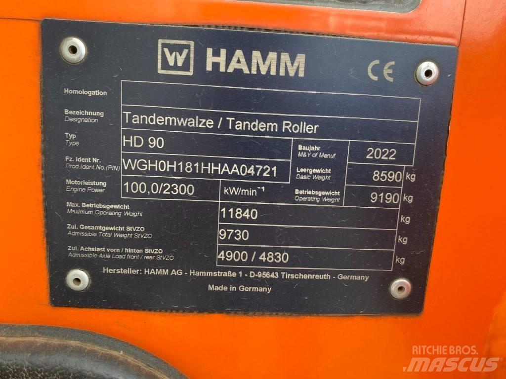Hamm HD 90 Divvalču grunts veltņi
