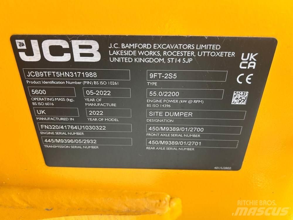 JCB 9TFT-2 Mini pašizgāzēji