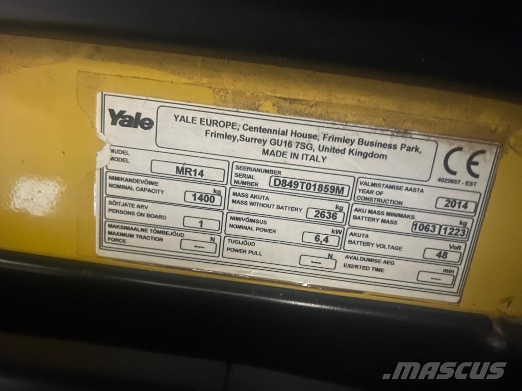 Yale MR 14 Lielaugstuma pārvadātājs