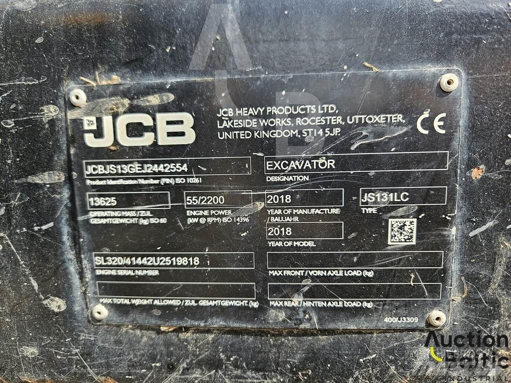 JCB JS 131LC Kāpurķēžu ekskavatori