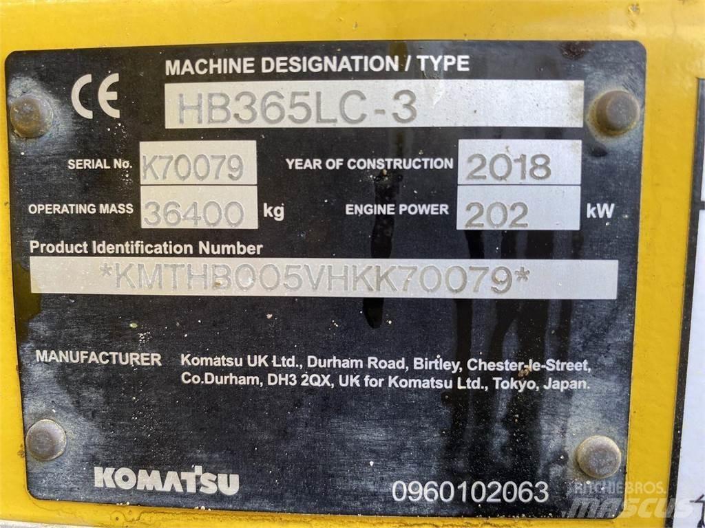 Komatsu HB365LC-3 Kāpurķēžu ekskavatori