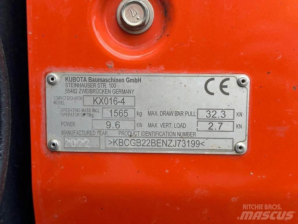 Kubota KX016-4 Mini ekskavatori < 7 t
