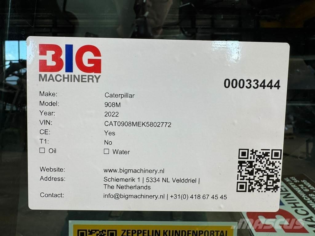 CAT 908M Iekrāvēji uz riteņiem
